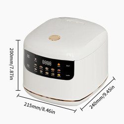 BALASHOV 2L Multicooker: cuoci-riso e vapore intelligente per 1-3 persone